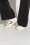 Veja Traced Leather Sneakers in Extra White Marsala White - Thumbnail 11