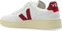 Veja Traced Leather Sneakers in Extra White Marsala White - Thumbnail 14
