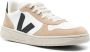 Veja Witte leren herensneakers met bruine suède inzetstukken Wit - Thumbnail 9