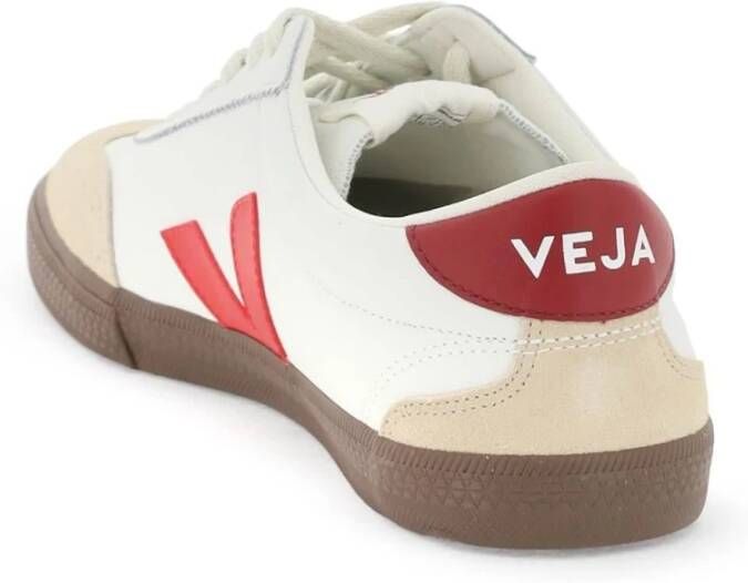 Veja Volleyball Sneakers O.t. Leer Suède White Heren