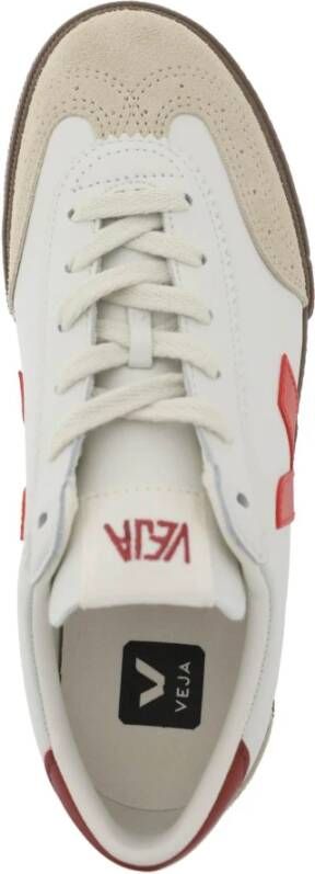 Veja Volleyball Sneakers O.t. Leer Suède White Heren