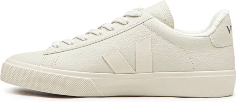 Veja Winter Chromevrij Leren Sneakers Beige Heren