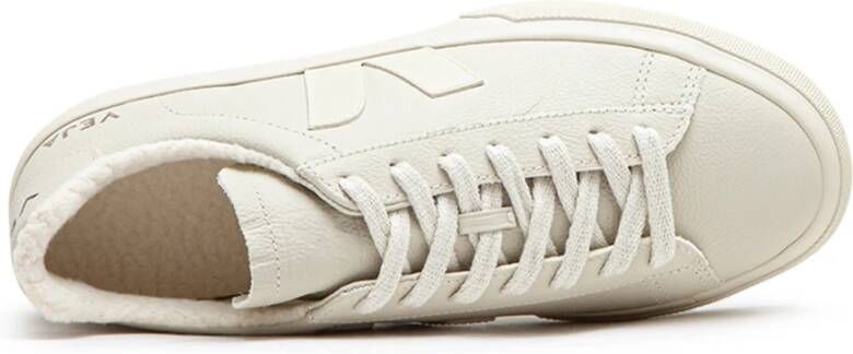 Veja Winter Chromevrij Leren Sneakers Beige Heren