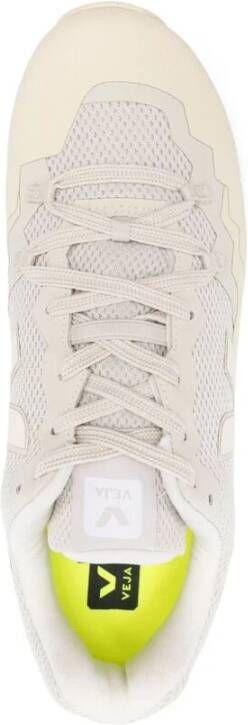 Veja Wit Grijs Mesh Panel Sneakers Beige Heren