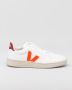 Veja Wit Oranje Leren Sneakers Multicolor Heren - Thumbnail 3
