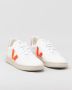 Veja Wit Oranje Leren Sneakers Multicolor Heren - Thumbnail 4