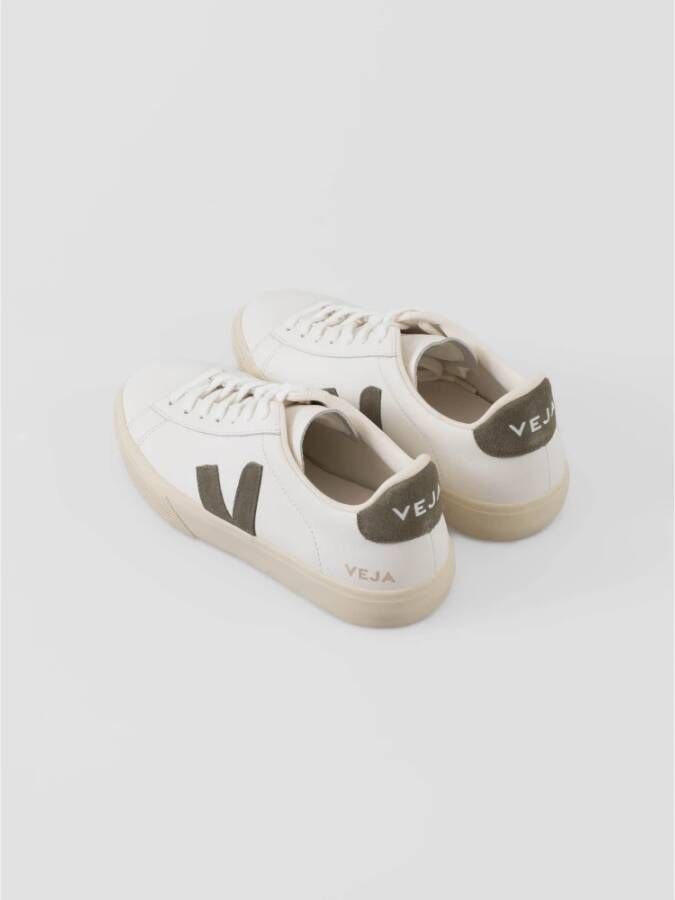 Veja Wit Khaki Campo Sneakers