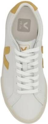 Veja WitMosterd Leren Sneakers White Dames