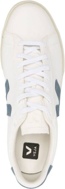Veja Witte Campo Sneakers met Blauw Logo White Heren