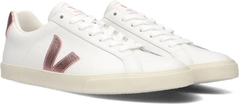 Veja Witte Canvas Lage Top Sneakers White Dames
