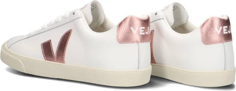 Veja Witte Canvas Lage Top Sneakers White Dames