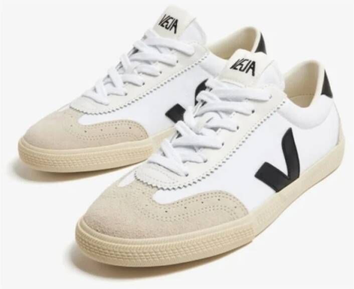 Veja Witte Canvas Sneakers Multicolor Heren