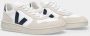 Veja Gerecyclede B-Mesh Sneakers met Marineblauwe Accenten White - Thumbnail 13