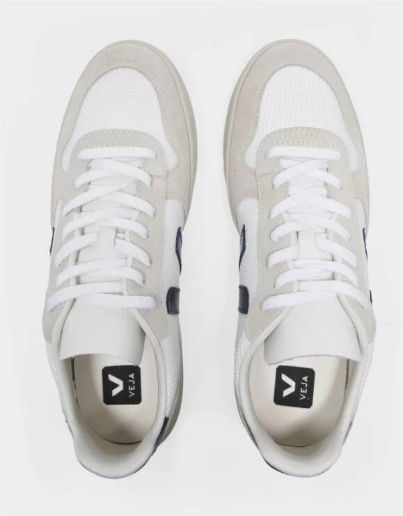 Veja Witte en Blauwe B-Mesh Sneakers Multicolor Heren