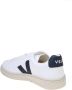 Veja Witte en Nautisch Blauwe Leren Sneakers White Heren - Thumbnail 3