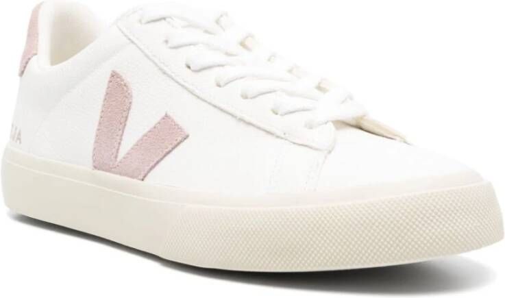 Veja Witte en roze sneakers voor vrouwen White Dames