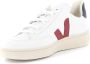 Veja V-12 Leather Sneakers Wit Marsala Nautico Xd0201955 White Heren - Thumbnail 13