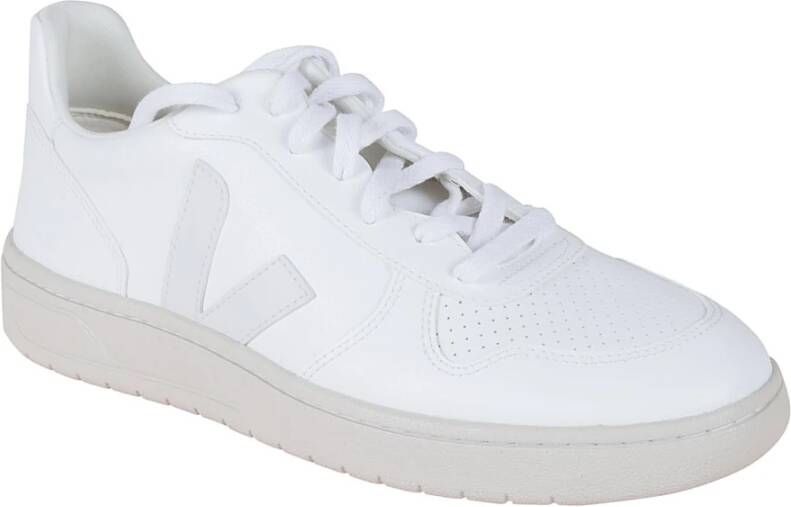 Veja Witte Leren Sneakers Iconisch Logo White Dames