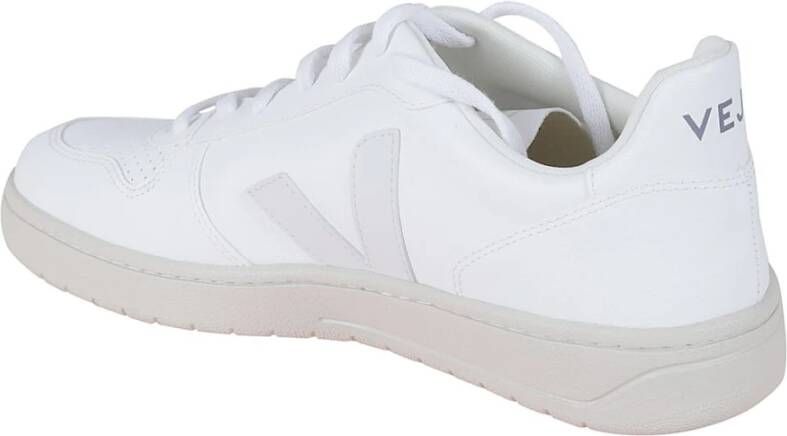 Veja Witte Leren Sneakers Iconisch Logo White Dames