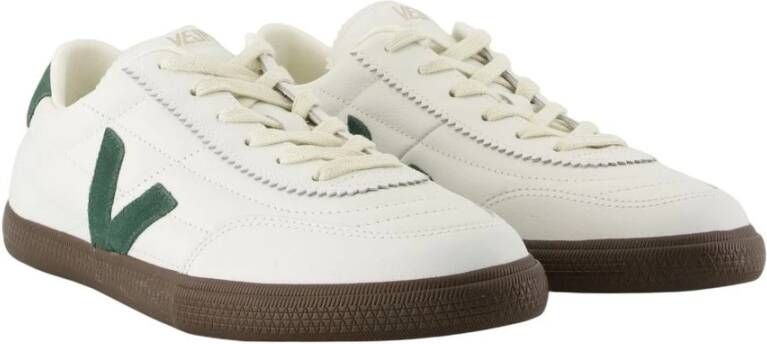 Veja Witte Leren Sneakers met Cyprus Eagle