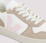 Veja Witte Leren Sneakers met Roze Details Multicolor Dames - Thumbnail 3