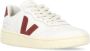 Veja Traced Leather Sneakers in Extra White Marsala White - Thumbnail 20