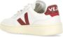 Veja Traced Leather Sneakers in Extra White Marsala White - Thumbnail 21