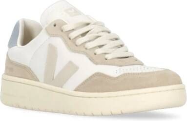 Veja Witte Leren Sneakers met V-logo White Dames