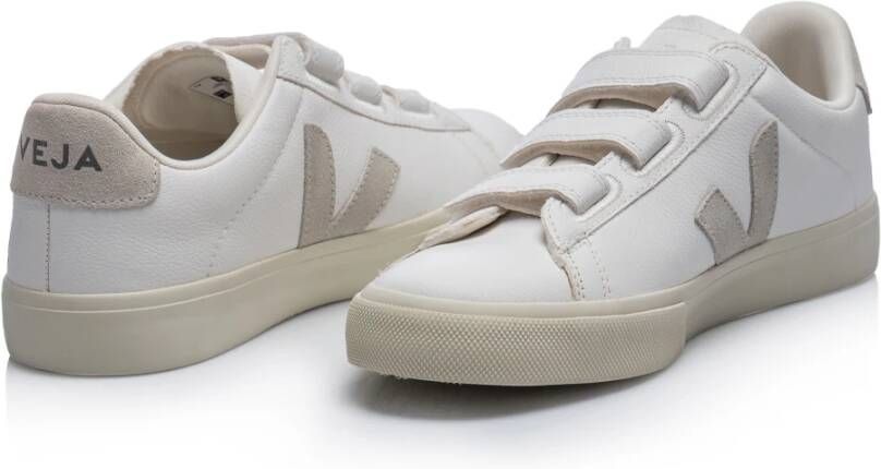 Veja Witte Leren Sneakers Vrouwen White Dames