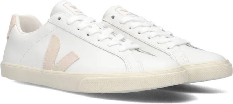Veja Witte Leren Sneakers White Dames