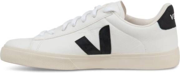 Veja Witte Leren Sneakers Zwarte Details White Heren