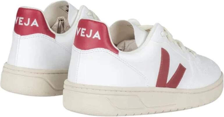 Veja Witte Leren V-10 Sneakers White Dames