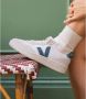 Veja Witte Lichtblauwe Leren Sneakers Multicolor Dames - Thumbnail 2