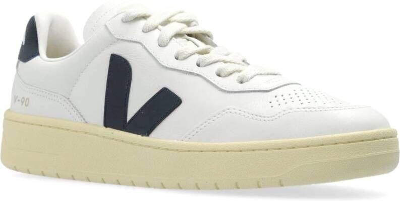Veja Witte Nautische Leren Sneakers White Dames
