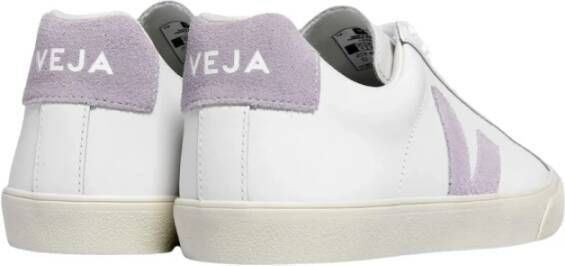 Veja Witte Parme Leren Sneakers