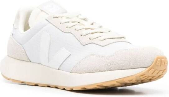 Veja Witte Sneaker met Suède Panelen White Heren
