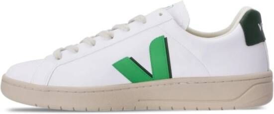 Veja Witte Sneakers Groen Logo Vetersluiting White Heren