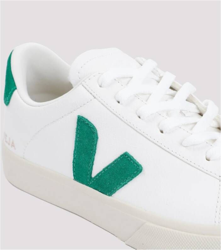 Veja Groene Leren Sneakers met Logo Detail White - Foto 11