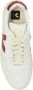 Veja Traced Leather Sneakers in Extra White Marsala White - Thumbnail 25