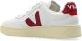 Veja Traced Leather Sneakers in Extra White Marsala White - Thumbnail 26
