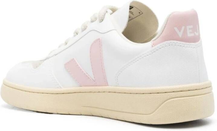 Veja Witte V-10 CWl Low-Top Sneakers White Dames