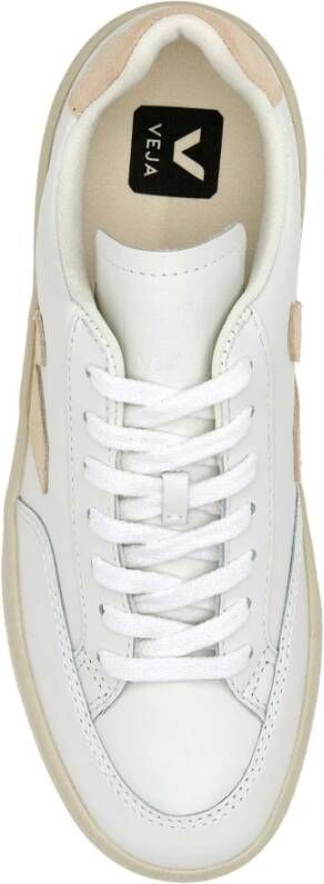 Veja Witte V-12 Leren Sneakers White Dames