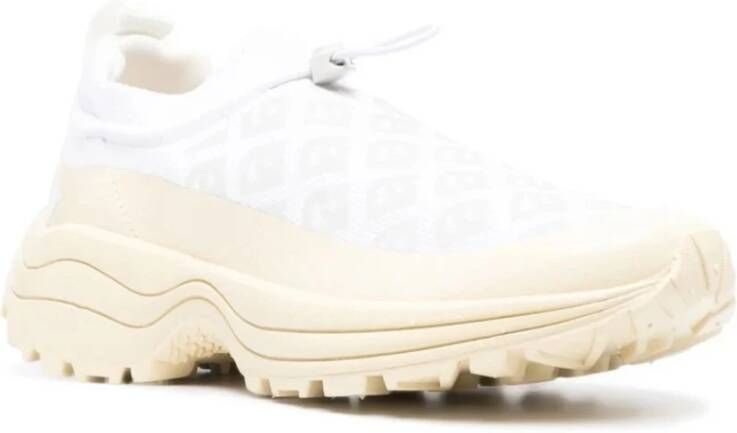 Veja Witte V-Knit Sneakers Logo Rubber White Dames