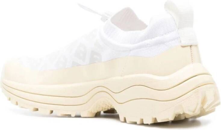 Veja Witte V-Knit Sneakers Logo Rubber White Dames