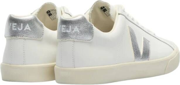 Veja Witte Zilveren Sneakers Stijl