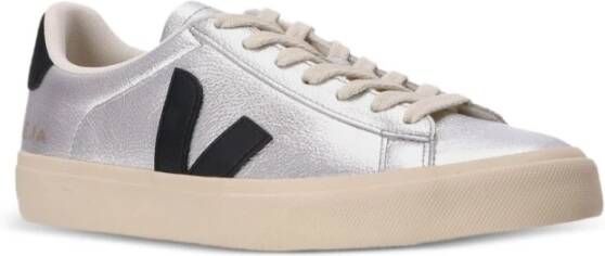Veja Zilver en Zwart Sneakers