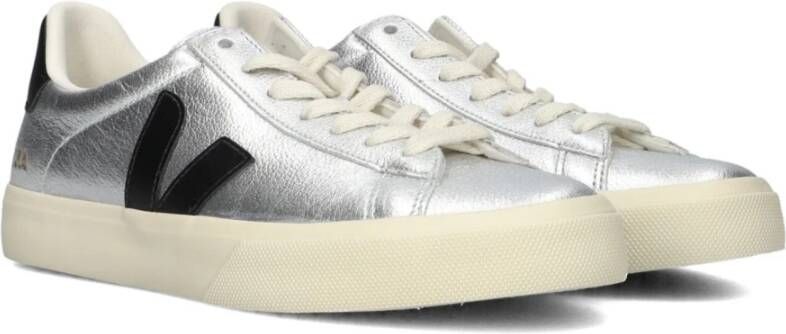 VEJA Lage Sneakers Dames Campo Maat: 41 Materiaal: Leer Kleur: Zilver - Foto 4