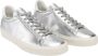 Veja Zilveren Leren Sneakers Ronde Neus Model Gray Dames - Thumbnail 10