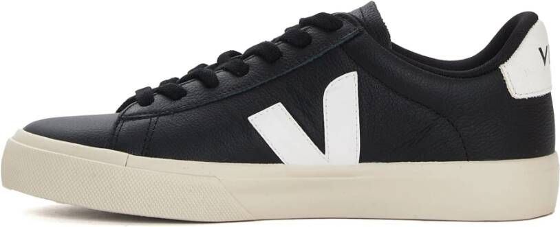 Veja Zwart Wit Leren Sneakers Aw24