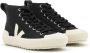 Veja Nova hoge sneakers in zwart biologisch katoen Black - Thumbnail 13